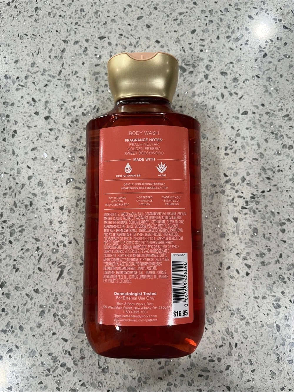 Vera Bradley X Bath &  Bodywork’s Peach Blossom & Nectar Body Wash